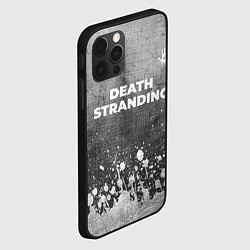 Чехол для iPhone 12 Pro Max Death Stranding - grey gradient посередине, цвет: 3D-черный — фото 2