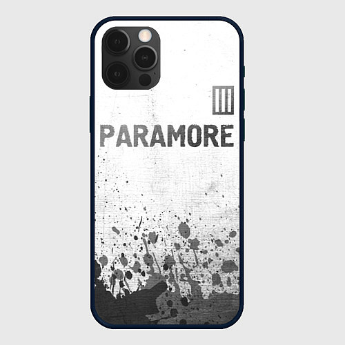 Чехол iPhone 12 Pro Max Paramore - white gradient посередине / 3D-Черный – фото 1