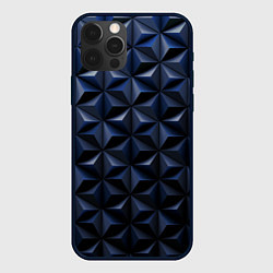 Чехол iPhone 12 Pro Max Геометрия с синей подсветкой