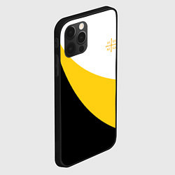 Чехол для iPhone 12 Pro Max Сокрушу пред ним врагов его малая желтая Ника Нико, цвет: 3D-черный — фото 2