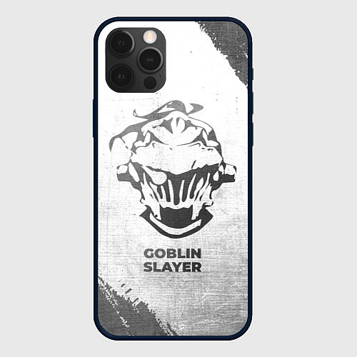 Чехол iPhone 12 Pro Max Goblin Slayer - white gradient / 3D-Черный – фото 1