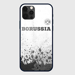 Чехол iPhone 12 Pro Max Borussia - white gradient посередине