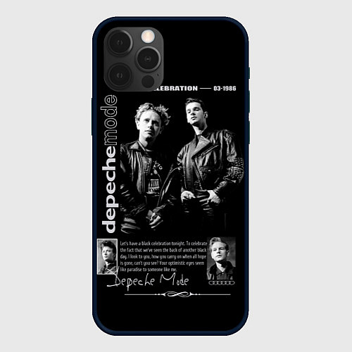 Чехол iPhone 12 Pro Max Depeche Mode Black Celebration 1986 / 3D-Черный – фото 1