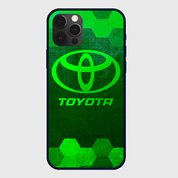 Чехол iPhone 12 Pro Max Toyota - green gradient