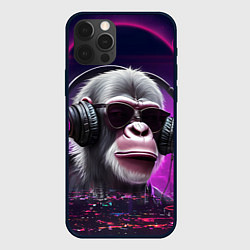 Чехол iPhone 12 Pro Max DJ monkey - Neon city