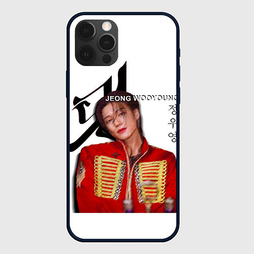 Чехол iPhone 12 Pro Max Ateez Jeong Wooyoung / 3D-Черный – фото 1