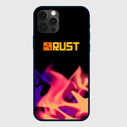 Чехол iPhone 12 Pro Max RUST neon fire