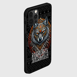 Чехол для iPhone 12 Pro Max Больше быть чем казаться, цвет: 3D-черный — фото 2