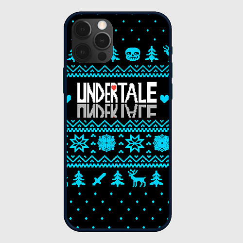 Чехол iPhone 12 Pro Max Undertale rpg winter / 3D-Черный – фото 1