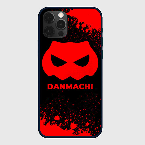 Чехол iPhone 12 Pro Max DanMachi - red gradient / 3D-Черный – фото 1