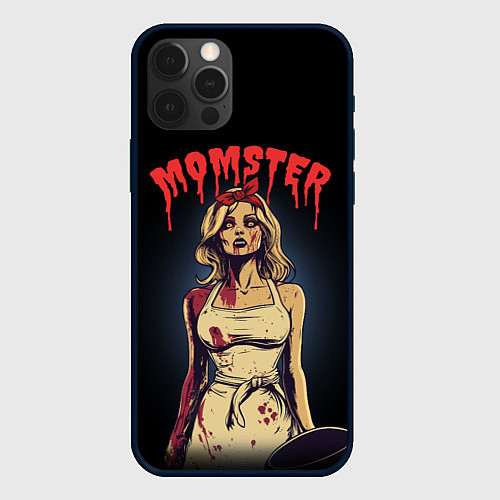 Чехол iPhone 12 Pro Max Momster - vampire - на хэллоуин / 3D-Черный – фото 1