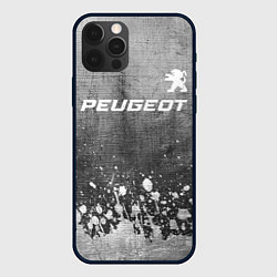 Чехол iPhone 12 Pro Max Peugeot - grey gradient посередине