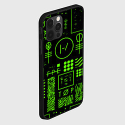 Чехол для iPhone 12 Pro Max Twenty one pilots neon, цвет: 3D-черный — фото 2