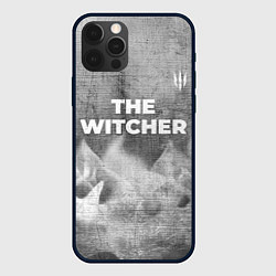 Чехол iPhone 12 Pro Max The Witcher - grey gradient посередине