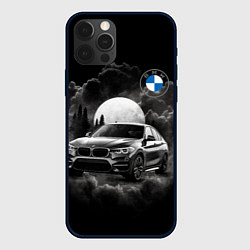 Чехол для iPhone 12 Pro Max BMW закат солнца, цвет: 3D-черный