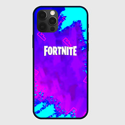 Чехол iPhone 12 Pro Max Fortnite neon game