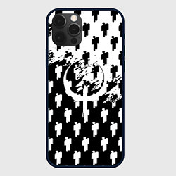 Чехол для iPhone 12 Pro Max Quake pattern men, цвет: 3D-черный