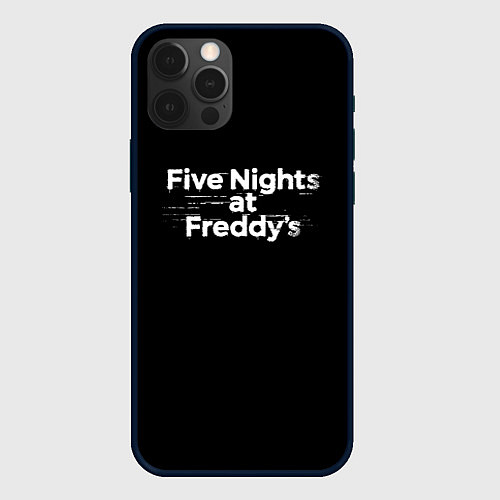 Чехол iPhone 12 Pro Max Friday Night Funkin logo / 3D-Черный – фото 1