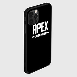 Чехол для iPhone 12 Pro Max Apex legends logo white, цвет: 3D-черный — фото 2