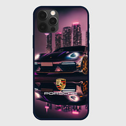 Чехол iPhone 12 Pro Max Porshe night city