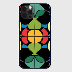 Чехол iPhone 12 Pro Max Калейдоскоп на темном фоне
