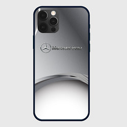 Чехол для iPhone 12 Pro Max Mercedes benz grey, цвет: 3D-черный