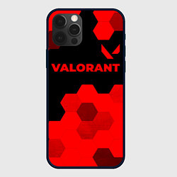 Чехол iPhone 12 Pro Max Valorant - red gradient посередине