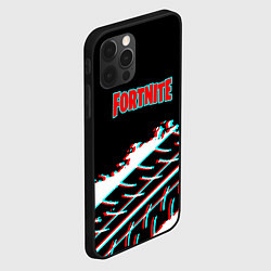 Чехол для iPhone 12 Pro Max Fortnite краски глитч, цвет: 3D-черный — фото 2