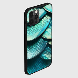 Чехол для iPhone 12 Pro Max Чешуя крупной рыбы, цвет: 3D-черный — фото 2