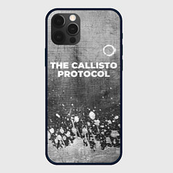 Чехол iPhone 12 Pro Max The Callisto Protocol - grey gradient посередине