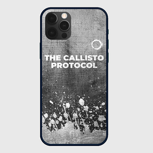 Чехол iPhone 12 Pro Max The Callisto Protocol - grey gradient посередине / 3D-Черный – фото 1