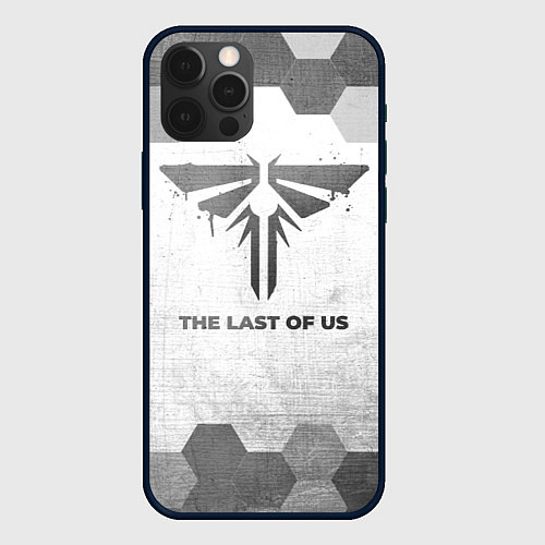 Чехол iPhone 12 Pro Max The Last Of Us - white gradient / 3D-Черный – фото 1