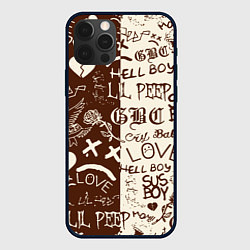 Чехол iPhone 12 Pro Max Lil peep retro pattern