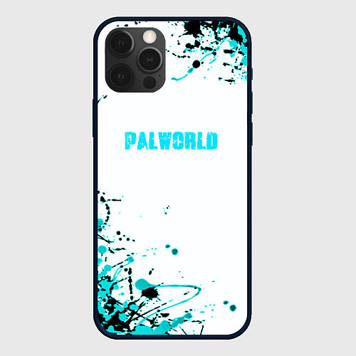 Чехол iPhone 12 Pro Max Palworld краски / 3D-Черный – фото 1