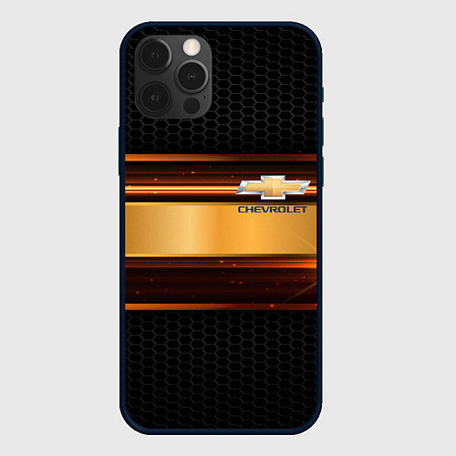 Чехол iPhone 12 Pro Max Chevrolet auto abstract / 3D-Черный – фото 1