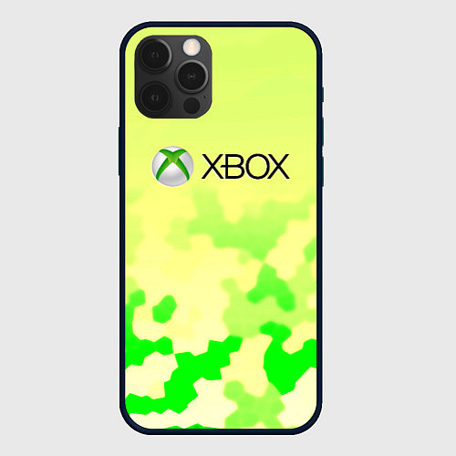 Чехол iPhone 12 Pro Max Xbox camo / 3D-Черный – фото 1