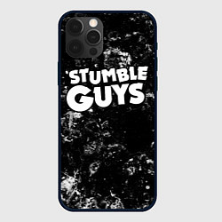 Чехол для iPhone 12 Pro Max Stumble Guys black ice, цвет: 3D-черный