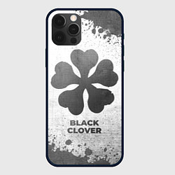 Чехол iPhone 12 Pro Max Black Clover - white gradient