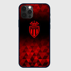 Чехол для iPhone 12 Pro Max Monaco red poly, цвет: 3D-черный