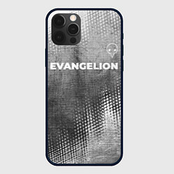 Чехол iPhone 12 Pro Max Evangelion - grey gradient посередине