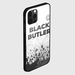 Чехол для iPhone 12 Pro Max Black Butler - white gradient посередине, цвет: 3D-черный — фото 2