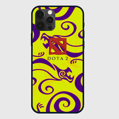 Чехол iPhone 12 Pro Max DOTA2 dragon / 3D-Черный – фото 1