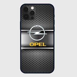 Чехол iPhone 12 Pro Max Opel carbon metal steel