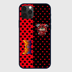 Чехол iPhone 12 Pro Max Doom pattern steell