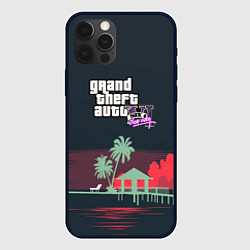 Чехол для iPhone 12 Pro Max GTA tropix game, цвет: 3D-черный