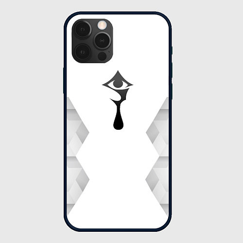 Чехол iPhone 12 Pro Max Hellsing white poly / 3D-Черный – фото 1