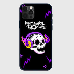 Чехол iPhone 12 Pro Max My Chemical Romance неоновый череп