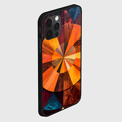 Чехол для iPhone 12 Pro Max Круговая мозайка, цвет: 3D-черный — фото 2