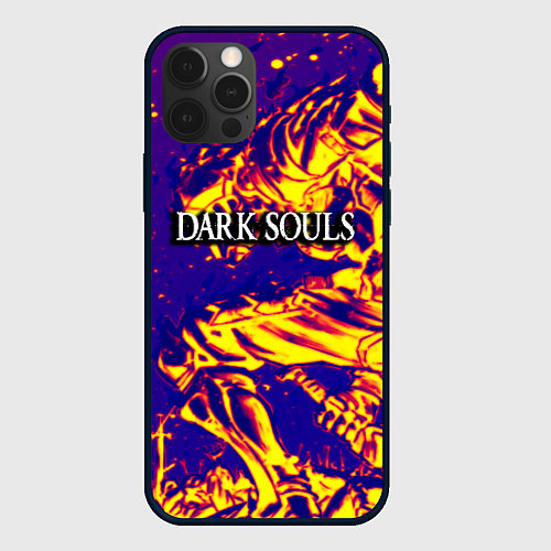 Чехол iPhone 12 Pro Max Darksouls рыцарь / 3D-Черный – фото 1