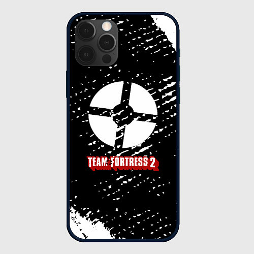Чехол iPhone 12 Pro Max Team Fortress 2 краски штрихи / 3D-Черный – фото 1